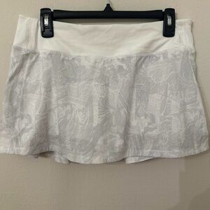 Lululemon Athletica White Mini Skort